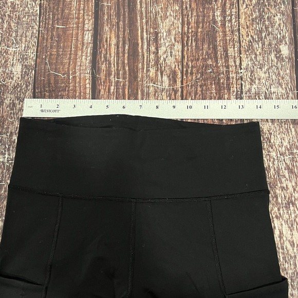 Athleta Women Black Leggings Activewear Pants‎ Yoga Zip Pocket Size SMALL 28X26 - Picture 8 of 13